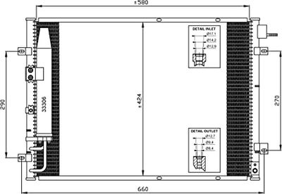 Condensor, airconditioning 35515