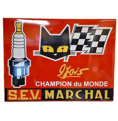 SEV Marchal Spark Plugs Emaille bord - 60 x 45cm