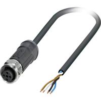 Phoenix Contact 1454079 Sensor/actuator connector, geassembleerd M12 Aantal polen (sensoren): 4 Bus, recht 2.00 m 1 stuk(s) - thumbnail