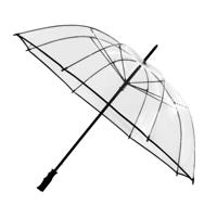 Falconetti stormparaplu - windproof - transparant - 110 cm - extra sterk