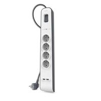 4-voudige Stekkerdoos met Schakelaar Belkin BSV401VF2M USB x 2 (2 m)