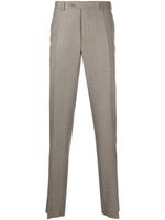 Canali slim-cut wool chino trousers - Tons neutres