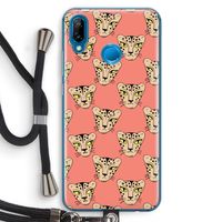 Tijger: Huawei P20 Lite Transparant Hoesje met koord