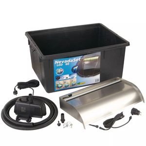 Ubbink waterval met led&apos;s nevada 60 cm roestvrij staal