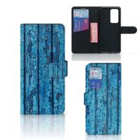 Huawei P40 Pro | Book Style Case | Wood Blue