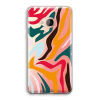 Colored Zebra: HTC U Play Transparant Hoesje
