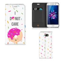 Huawei Y5 2 | Y6 Compact | Flip Style Cover | Donut Roze