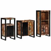 Badkamermeubelset met plank 3 pcs Multikleur 55 x 35 x 60 cm