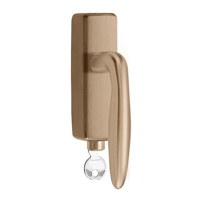 Formani LB18H-DKLOCK-O draaikiepgarnituur afsluitbaar PVD licht brons rechts/links draaiend