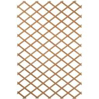 NATUUR Uitschuifbaar latwerk van natuurlijk hout 100x300cm - Bruin