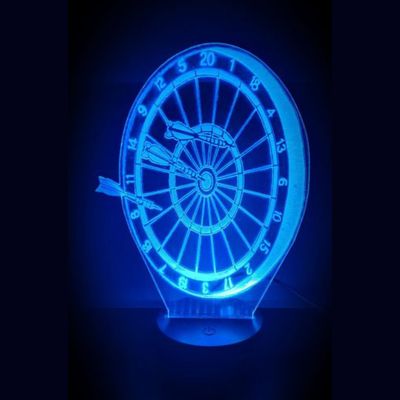 3D LED LAMP - DARTBORD - Ontwerp-zelf.nl