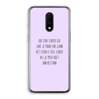 Gek: OnePlus 7 Transparant Hoesje