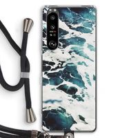 Golven: Sony Xperia 1 III Transparant Hoesje met koord