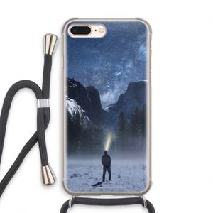 Wanderlust: iPhone 8 Plus Transparant Hoesje met koord