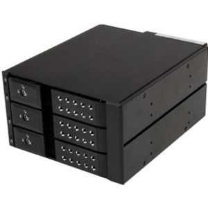 StarTech.com 3-bay aluminium trayless hot-swappable mobile rack backplane voor 3,5 inch SAS II/SATA