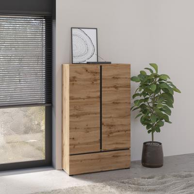 Home365 Linnenkast Crotone - Eiken - 2-Deurs met Lade