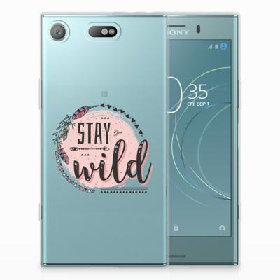 Sony Xperia XZ1 Compact Telefoonhoesje met Naam Boho Stay Wild Sony Xperia XZ1 Compact Telefoonhoesje met Naam Boho Stay Wild