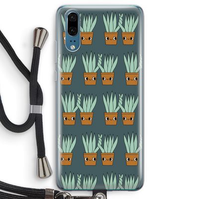 Sansevieria: Huawei P20 Transparant Hoesje met koord