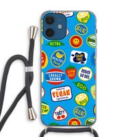 Fruitsticker: iPhone 12 Transparant Hoesje met koord