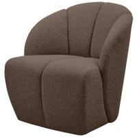 WOOOD draaifauteuil Mojo - Bouclé - Bruin Melange - 75x68x77 cm