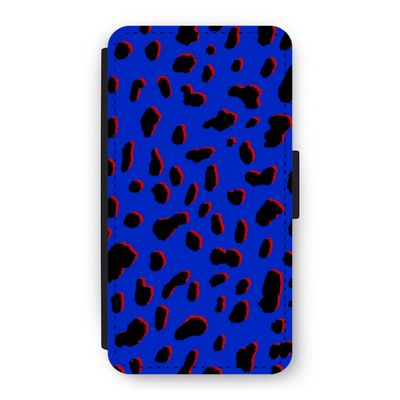 Blue Leopard: iPhone 11 Pro Flip Hoesje