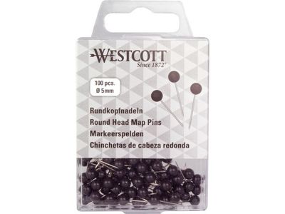 ★ Markeerspelden voor wandkaart - Zwart | Westcott
