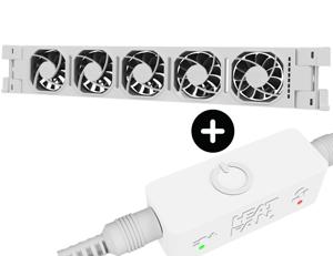 ROCKSHOX Heatfan 5 - radiatorventilator solo - wit + touch sensor