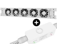 ROCKSHOX Heatfan 5 - radiatorventilator solo - wit + touch sensor