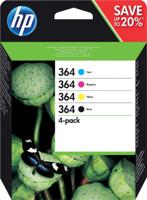 HP inktcartridge 364, 250 pagina&apos;s, OEM N9J73AE, 4 kleuren - thumbnail