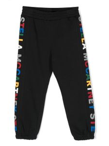 Stella McCartney Kids pantalon de jogging à logo imprimé - Noir