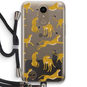 Luipaard: LG K10 (2017) Transparant Hoesje met koord