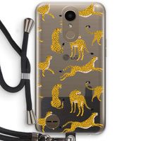 Luipaard: LG K10 (2017) Transparant Hoesje met koord