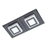 Eglo Led plafondlampMasiano 1 2-lichts zwart - 99362