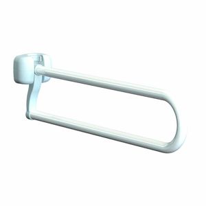 Opklapbare toiletbeugel - gecoat staal | Lengte: 80 cm | Kleur: Wit | Toiletsteun | WC Steun | PR50949-80