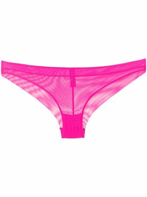 Maison Close culotte à effet de transparence - Rose