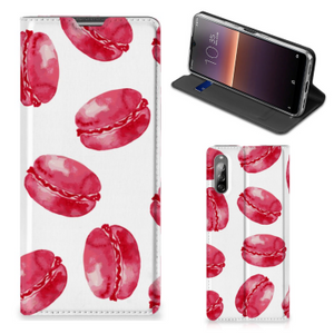 Sony Xperia L4 Flip Style Cover Pink Macarons