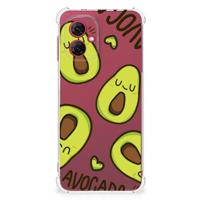 Motorola Moto G55 Stevig | Bumper Hoesje | Avocado Singing