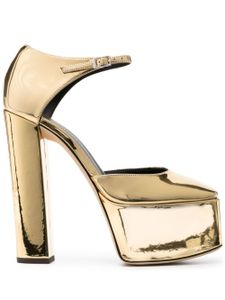 Giuseppe Zanotti escarpins Bebe 140 mm en cuir métallisé - Or