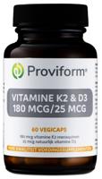 Proviform Vitamine K2 & D3 180 mcg/25 mcg Capsules