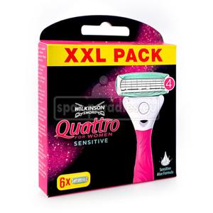 Wilkinson Wilkinson Sword Quattro For Women Sensitive Scheermesjes - 6 stuks