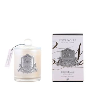 Geurkaars White Garden 185gr zilver - Cote Noire