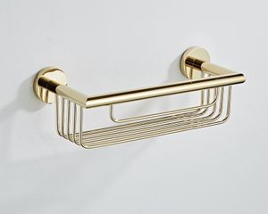 Flaconhouder SaniClear Dorado | Wandmontage | 25x9x13 cm | Messing | Rechthoek | Goud glans