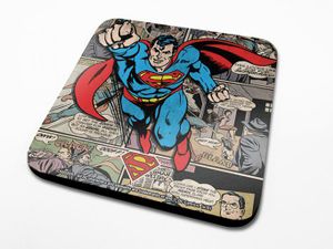 DC Comics Coaster Superman Montage Onderzetter per stuk