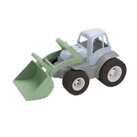 Dantoy tractor met voorlader groen/blauw, 30cm