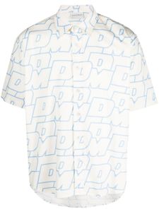 Drôle De Monsieur chemise en coton à motif monogrammé - Tons neutres