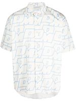 Drôle De Monsieur chemise en coton à motif monogrammé - Tons neutres