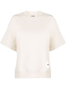 Jil Sander t-shirt à patch logo - Tons neutres