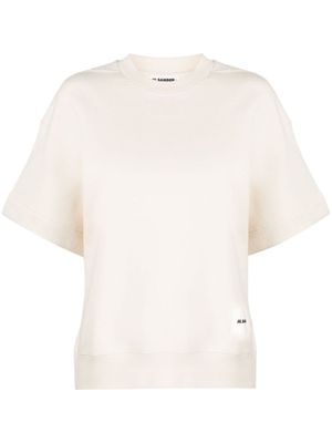 Jil Sander t-shirt à patch logo - Tons neutres
