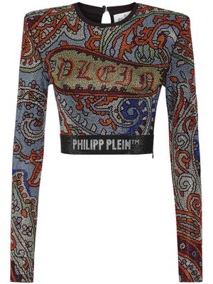 Philipp Plein haut court à ornements strassés - Multicolore