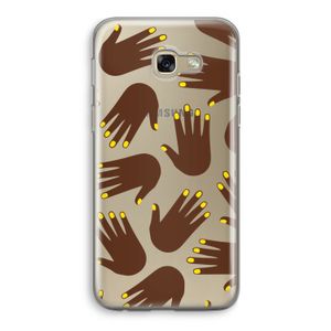 Hands dark: Samsung Galaxy A5 (2017) Transparant Hoesje